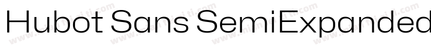 Hubot Sans SemiExpanded Light字体转换